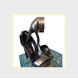 Zara Velcro ankle strap heels